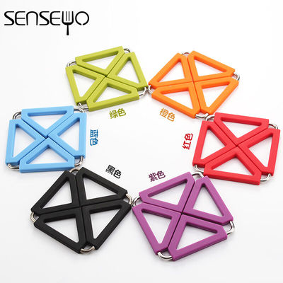 SenseYo硅胶餐垫隔热垫创意不锈钢硅胶隔热垫耐高温锅垫盘垫碗垫