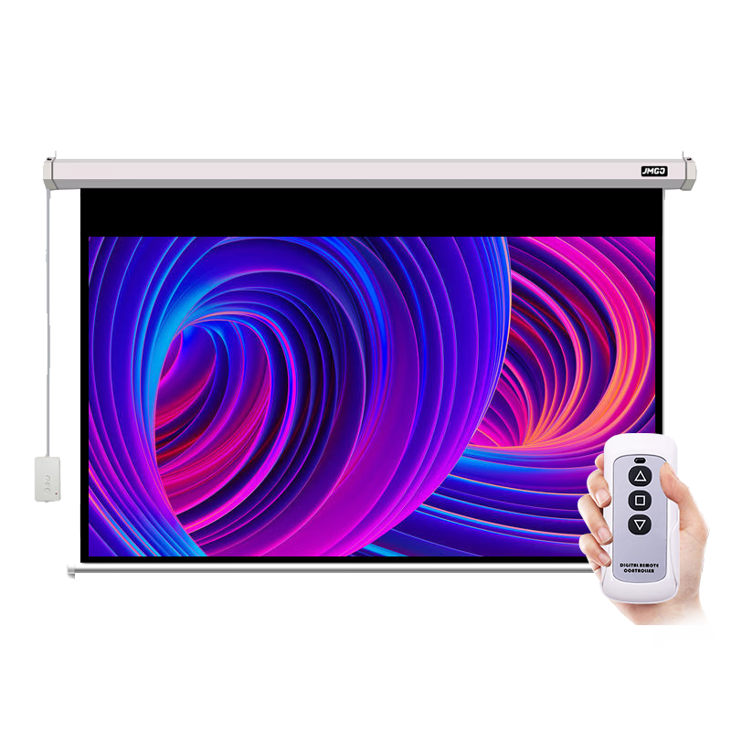 坚果投影仪电动遥控升降幕布16：9无线遥控高增益100寸16：9电动