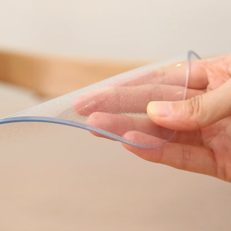 钟爱一生桌布防水软玻璃PVC餐桌垫长方形水晶板磨砂(1.5mm)87*183