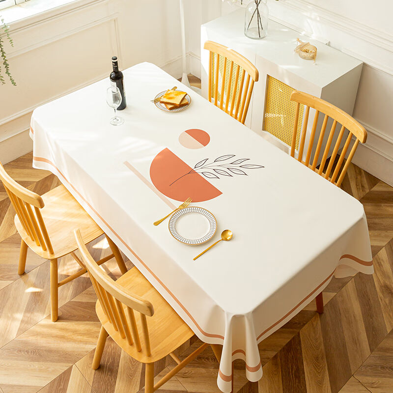 南柯一梦皮革桌布轻奢高级感防水防油免洗北欧桌垫长方形台布莫兰