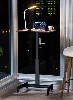 SOFS升降桌移动电脑桌简易书桌家用办公桌高脚桌子床边桌站立式工