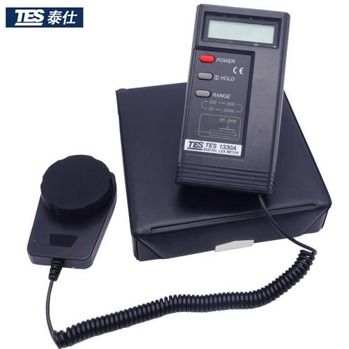 泰仕TES-1330A照度计测光仪光度计高精度亮度计照明灯具光测试仪