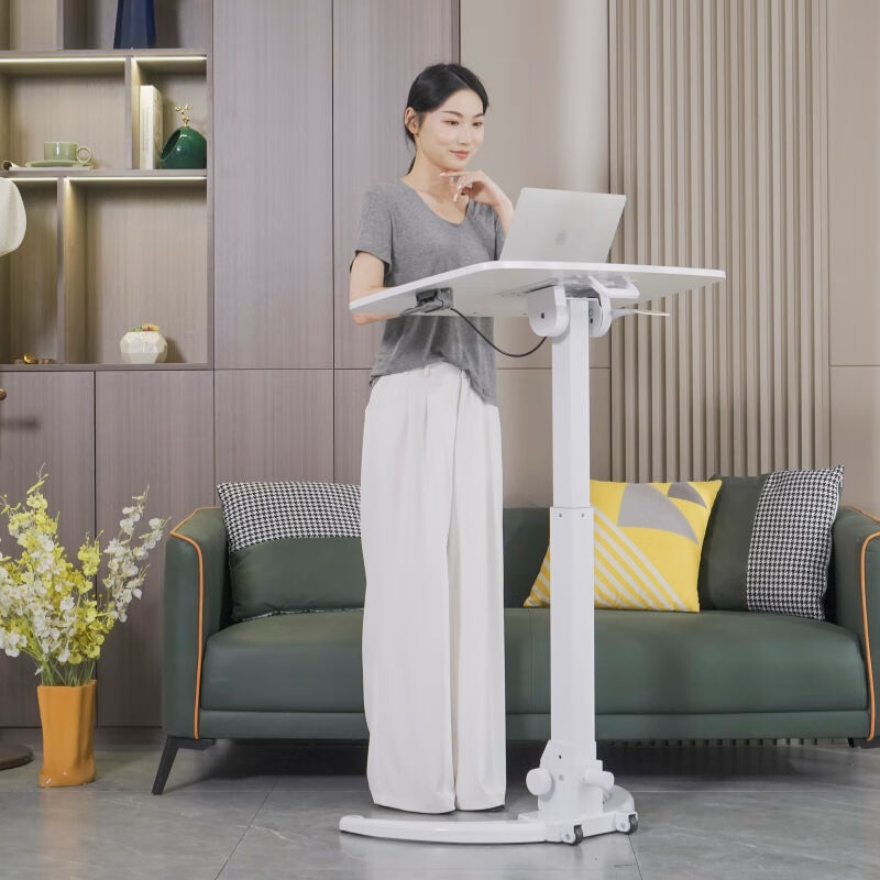 Frankwood站立式升降折叠笔记本电脑桌工作台懒人床边学习书桌移