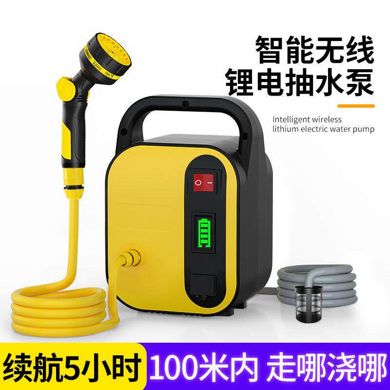充电式抽水泵抽水机浇菜神器浇水机农用菜地电动浇水小型家用灌溉