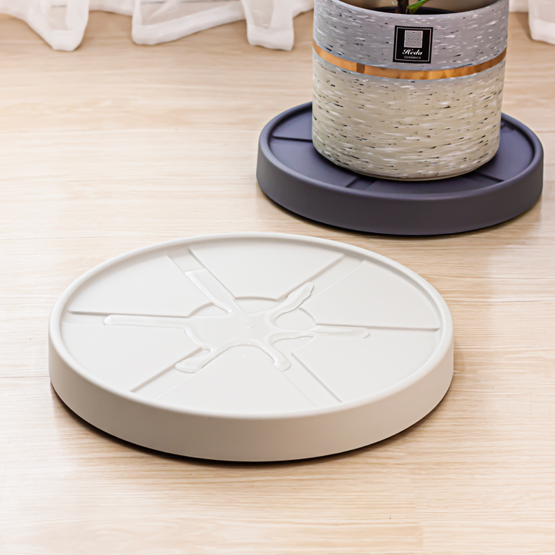 透气加厚花盆托盘底座带轮储水槽