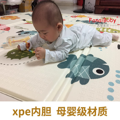 婴幼儿童xpe爬爬垫母婴级宝宝爬行垫家用加厚2cm双面防水游戏折叠