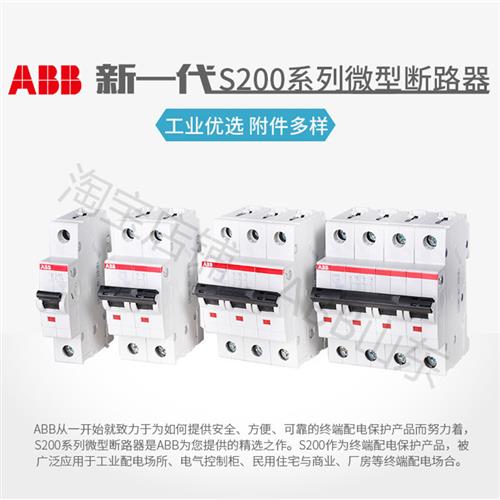 断路器S200空气开关1P2P3P4P总开单双级三相S201C10C20C32C63