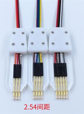 STM8 SSTM32F新款 STC AVR下载线 顶针 测试烧录弹簧针 2.54-4P脚