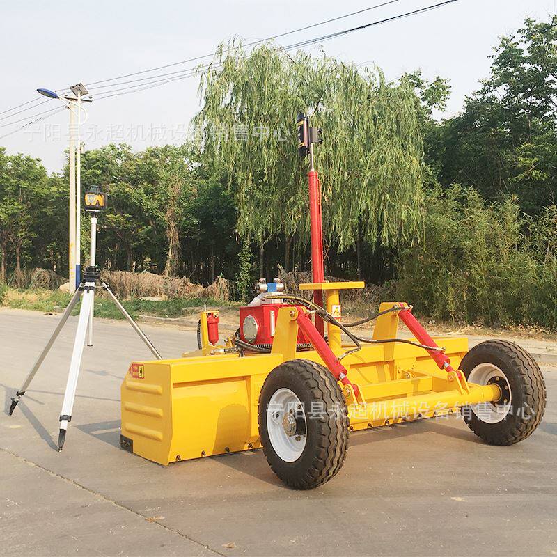 农业用激光平地机土地整平机器拖拉机悬挂式荒地找平卫星平地机