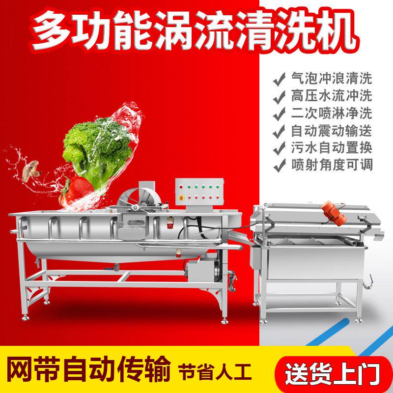 现货涡流蜜橘清洗机 砂糖橘清洗机 不锈钢翻浪式油桃清洗机