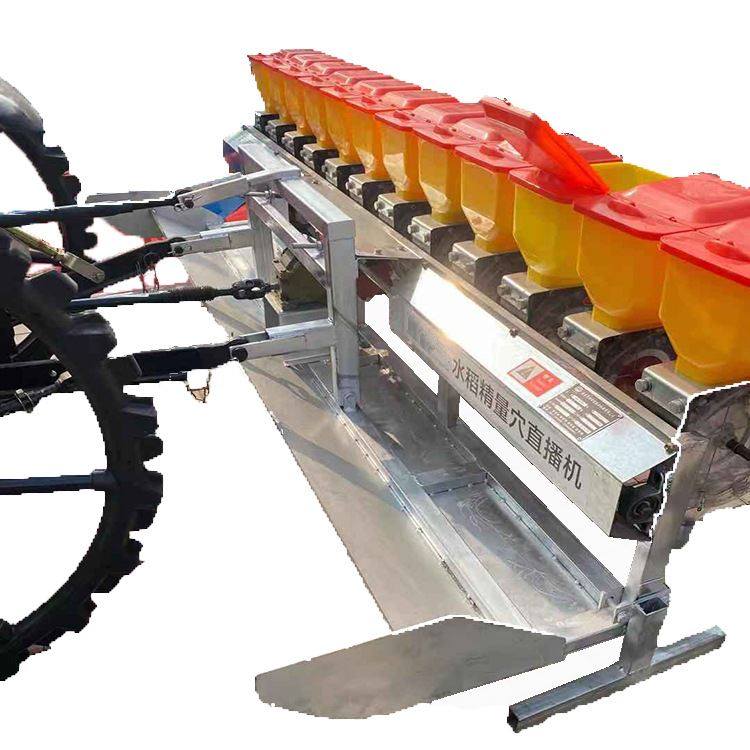 南宁水稻精量穴播机四轮车带旱地水田多行播种水稻杂交常规稻种植