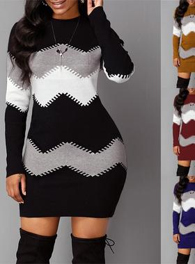 dress women 2021 dresses ladies plus size winter red blue