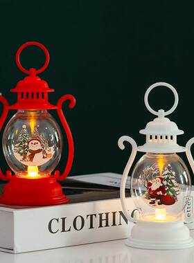 Christmas glow portable oil lamp tabletop decoration 小油灯