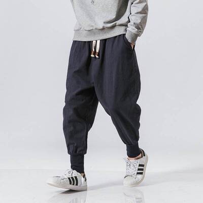 New Baggy Drop-crotch Pants Casual Trousers Men Dropshipping