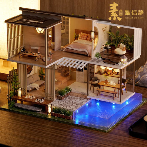 智趣屋diy小屋素雅恬静别