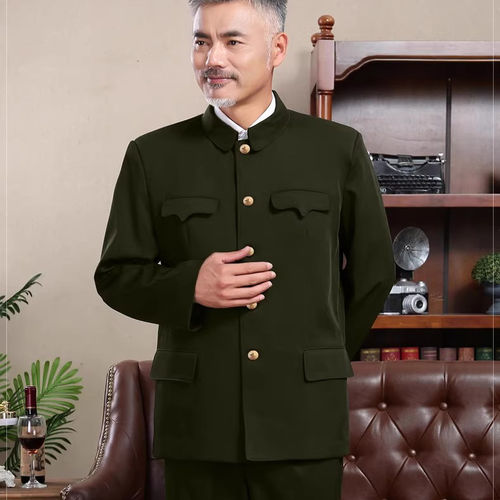 中老年中山装中山服男