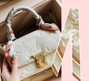 lv5&vv20丝巾绑包装饰细窄长条丝带发手提包手柄保护绑带飘带丝带