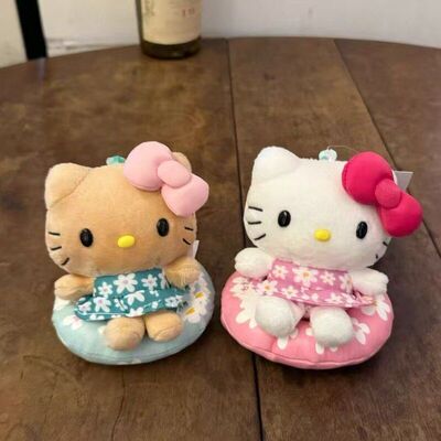 新款夏威夷黑皮泳圈hellokitty