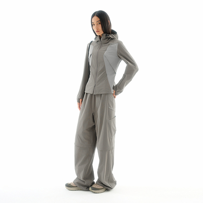 可拆卸大口袋宽松长裤