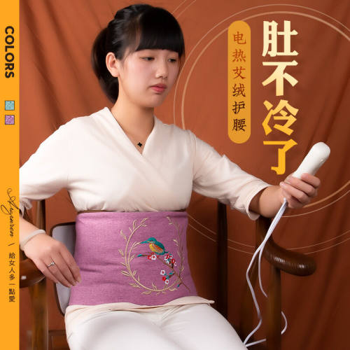 艾贵人电加热艾绒护腰腹艾灸宝热敷袋调理腰带艾草艾叶包家用大姨