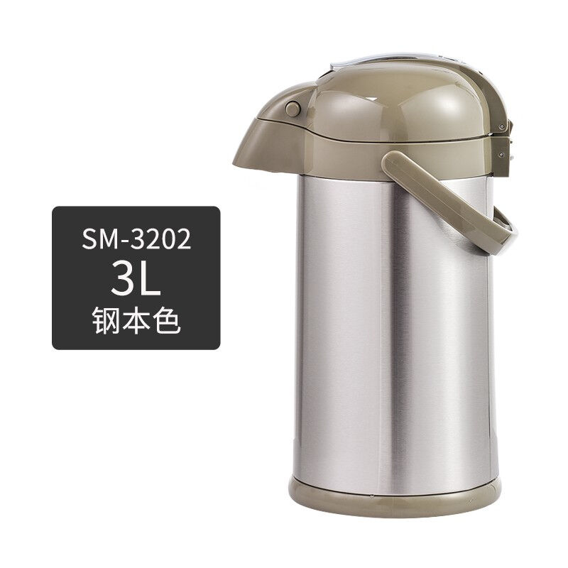 清水（SHIMIZU）气压式热水瓶保温壶家用保温瓶玻璃内胆大容量气