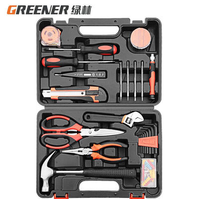 绿林（GREENER）家用工具箱套装五金工具多功能家庭电工木工电讯