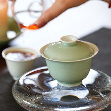 云见清玩手工高温原矿单色釉盖碗 超薄80ml 单丛/岩茶盖碗 不烫手