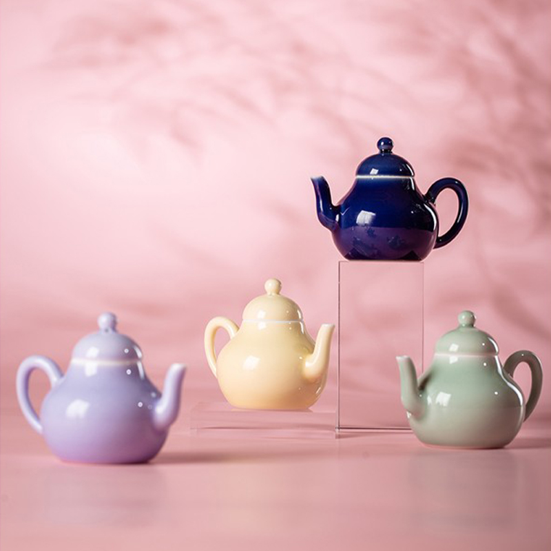 高温单色釉迷你壶思亭小壶85ml