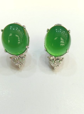 【米儿甄选】S925银玉髓耳钉/多样性发其一