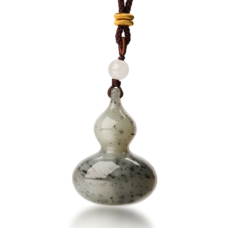 瑞卡希| 【罗娜专属】和田玉青花葫芦项链/多样性发其一