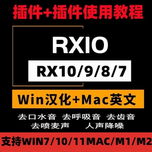 Mac英文 音频修复去口水音插件Win中文 7中文版 RX10