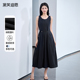 CZCo法式 高级感长裙12102 新款 复古无袖 背心连衣裙2025夏季