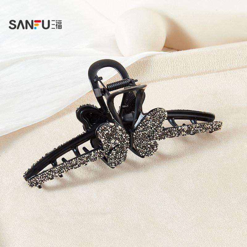 三福闪闪衣架配件爪夹单个 气质时尚氛围感发饰配饰发夹851724