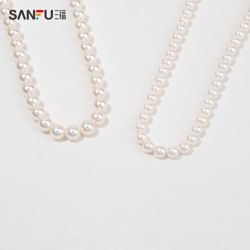 SANFU 복고풍 간단한 인공 진주 짧은 목걸이 단일 기질 기질 유행 디자인 절묘한 보석 819571