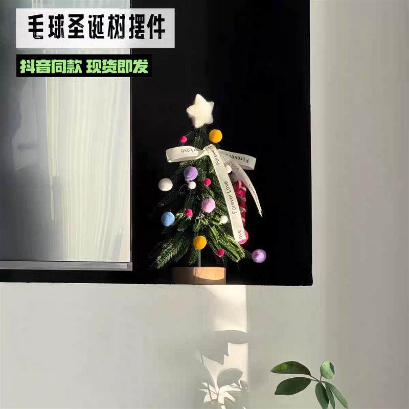 圣诞树迷你客厅卧室桌面摆件装饰氛围感节日布置场景送男女生礼物
