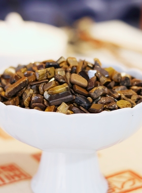 天然虎睛石颗粒鱼缸造景