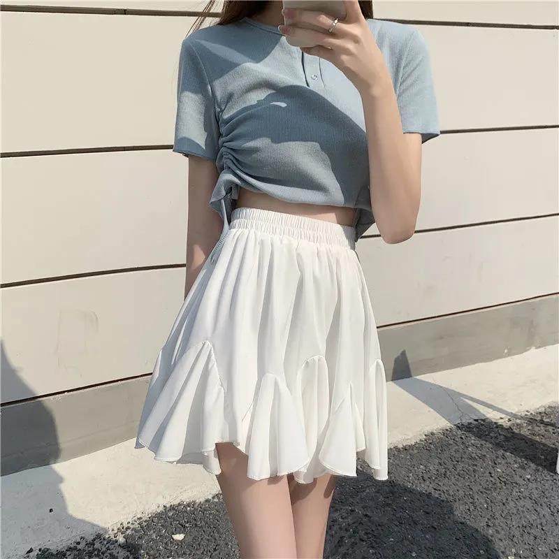 超仙ins显瘦蓬蓬A字裙女装减龄短裙夏季韩版百搭高腰学生半身裙子