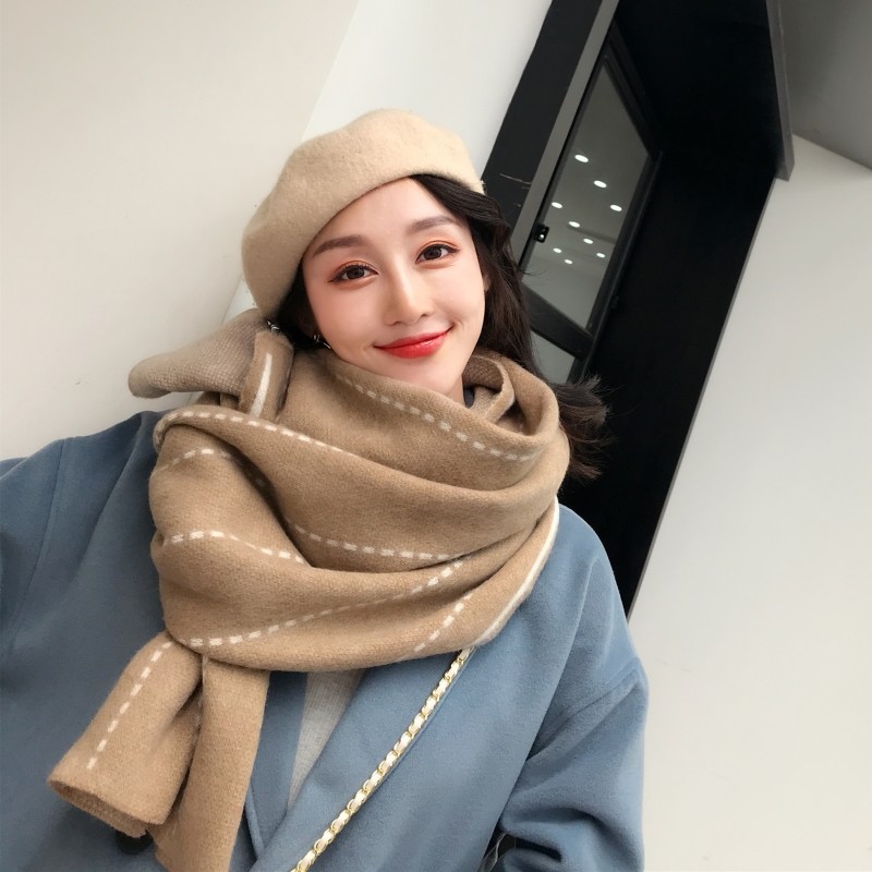 虚线条纹设计 双面双色设计  时尚百搭