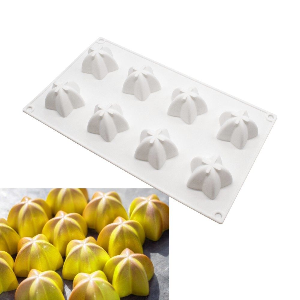 新品 8连五角星星硅胶模具小花蛋白霜慕斯蛋糕模具杨桃模具巧克力,厨房/烹饪用具,烘焙模具,淘宝优惠券,粉丝福利购,淘宝优惠卷