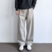 冬季 加绒加厚抽绳休闲直筒长裤 2026新款 ONUN 宽松百搭奥粒绒卫裤
