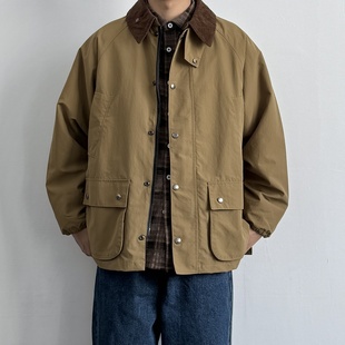 外套冲锋衣潮 夹克防风防水宽松廓形工装 ONUN 复古灯芯绒翻领猎装