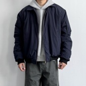 ONUN秋冬加厚美式 复古cleanfit翻领飞行员夹克棉服bomber短宽外套