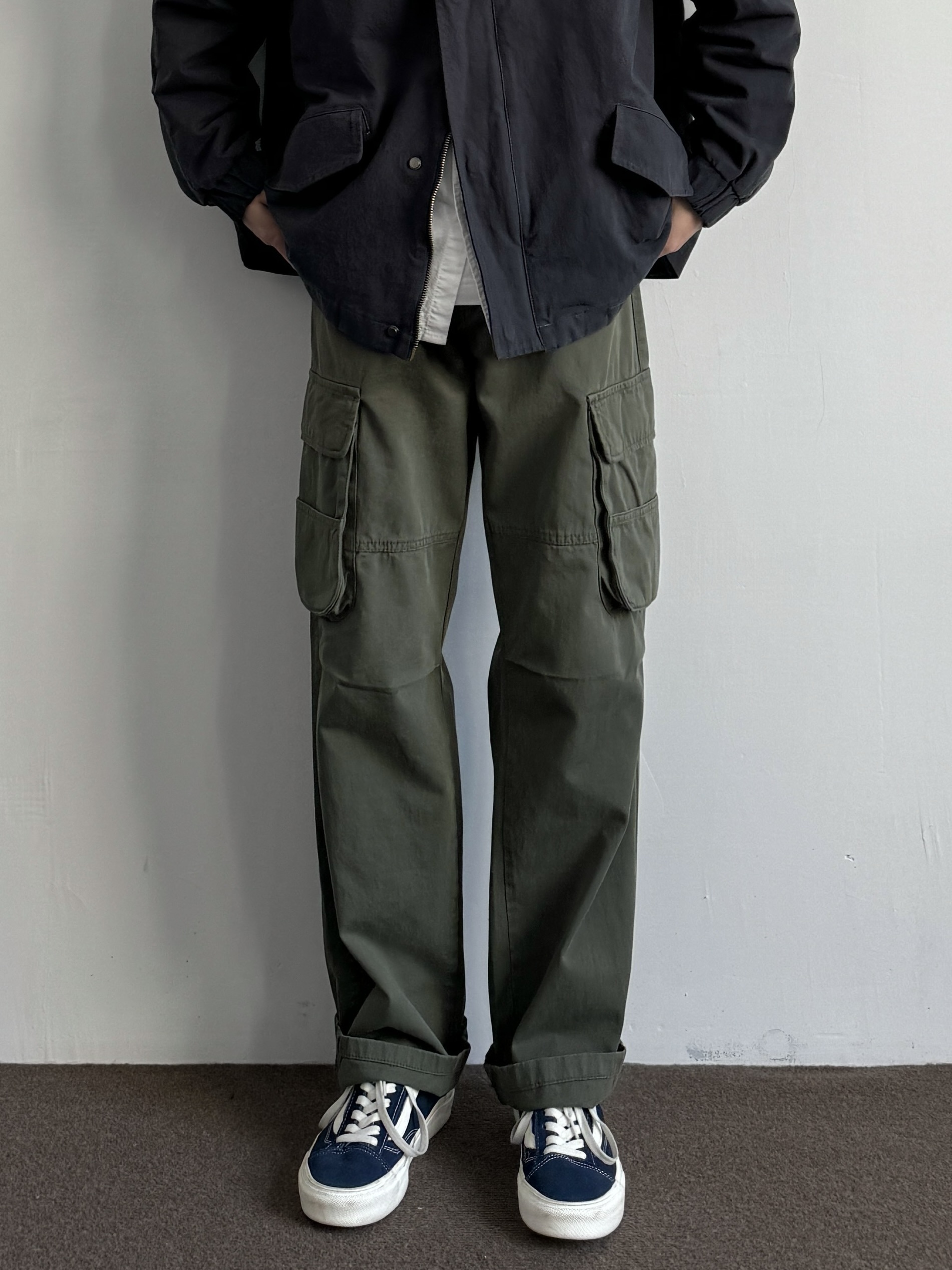 ONUN美式复古多口袋工装裤