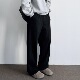 ONUN美式 廓形慵懒松弛长裤 复古弯刀剪裁松紧腰卫裤 宽松运动休闲裤