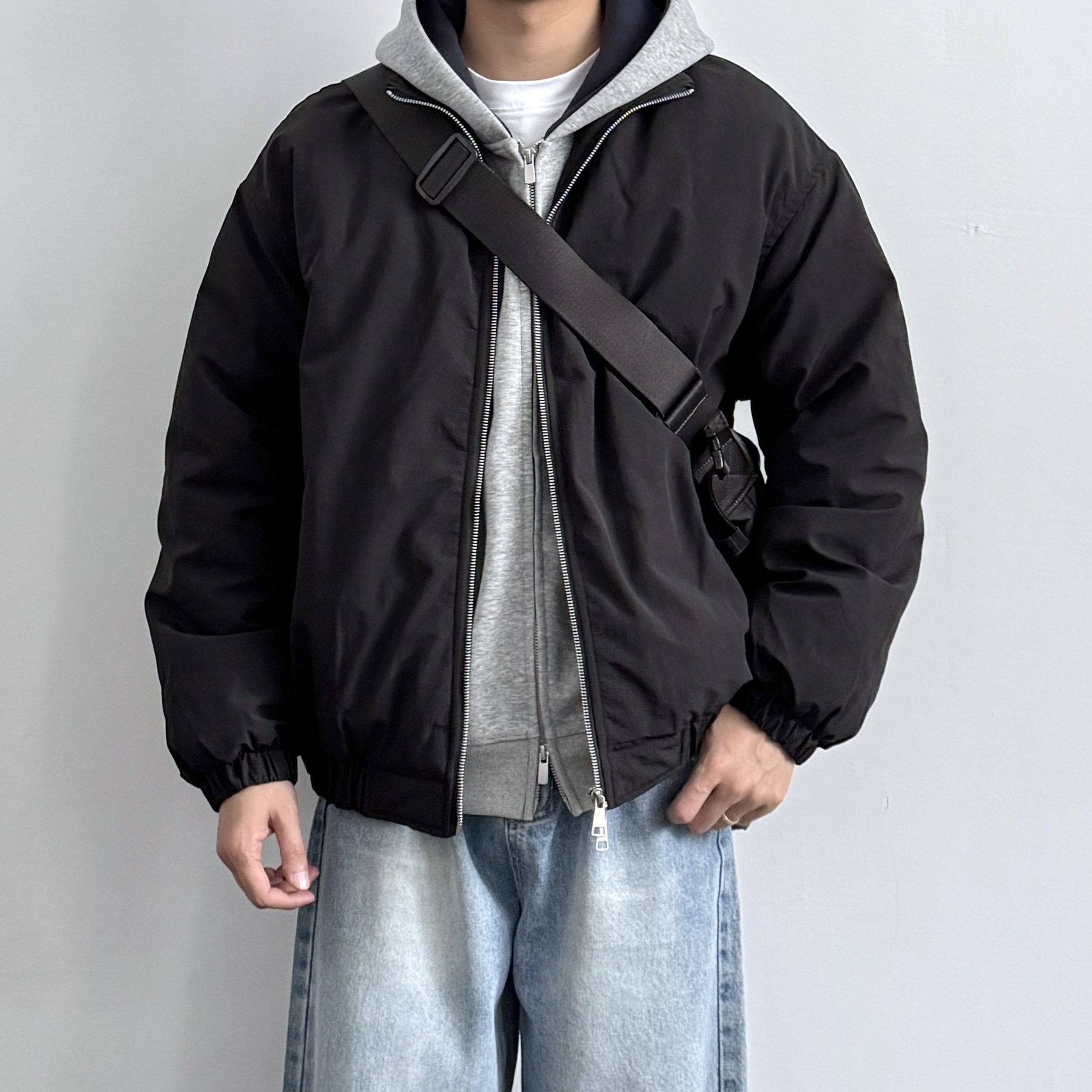 ONUN冬季复古休闲立领棉服