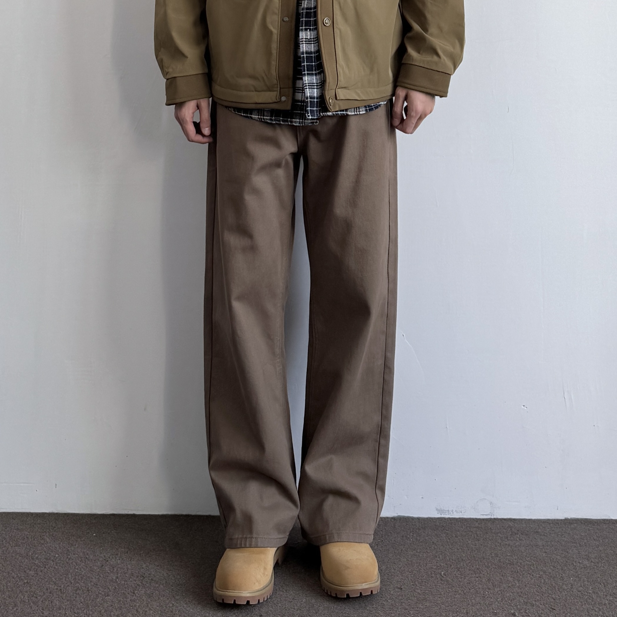 美式复古宽松直筒cleanfit休闲裤