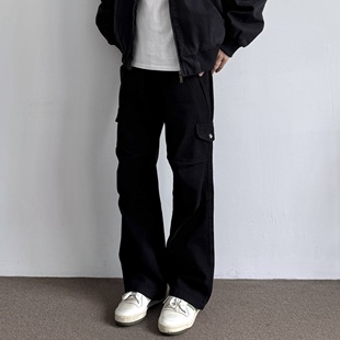 棉质多口袋立体剪裁高级感休闲长裤 ONUN 裤 复古宽松直筒工装 美式