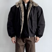 ONUN 保暖cleanfit夹克 冬季 美式 狼王座山雕毛领棉服外套2025新款