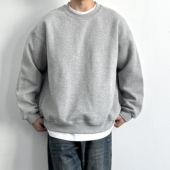 套头运动衫 ONUN 重磅420g简约基础宽松圆领卫衣春秋复古长袖 上衣