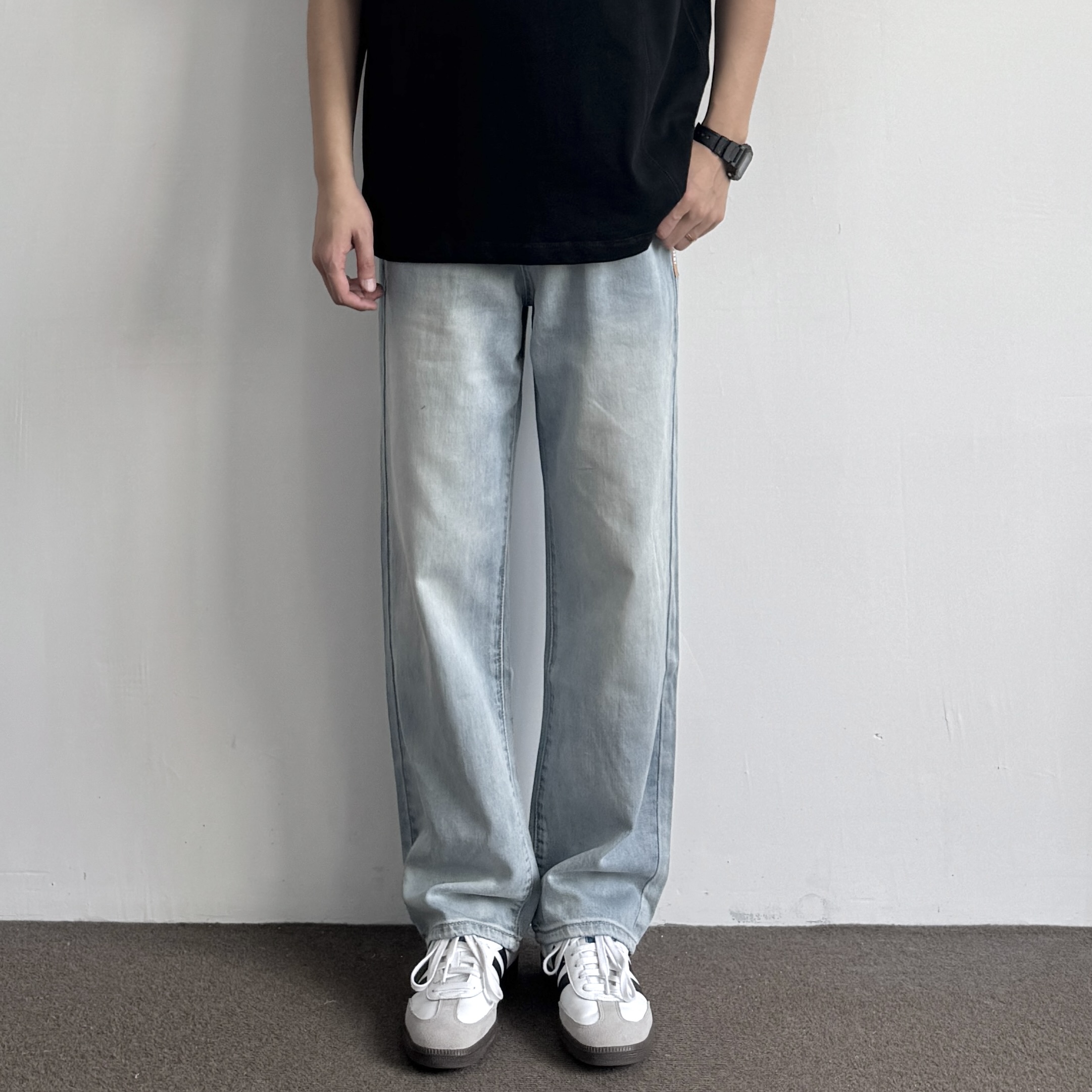 莱赛尔纤维薄款凉感牛仔裤